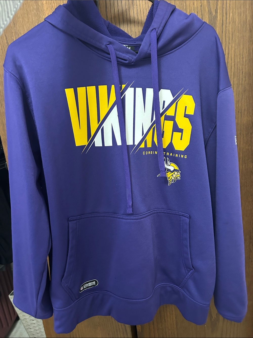 Minnesota Vikings Purple Pullover Hoodie with Team Graphic